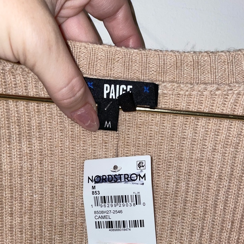 New! Paige Virtue Sweater in Camel 🤎 Medium NWT! - Picture 10 of 10